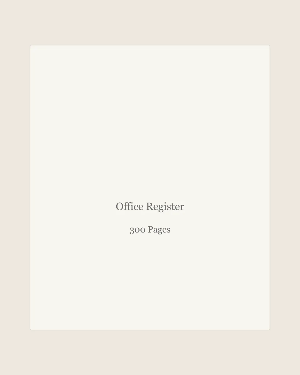 300-page heavy-duty register